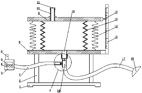 Vital capacity training device for respiratory medicine department