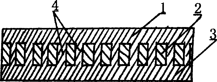 Method for making composite plate material on porous metal plate