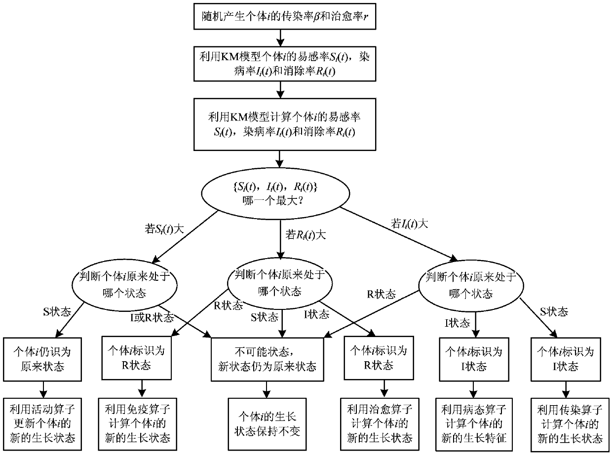 A function optimization method based on the km epidemic model