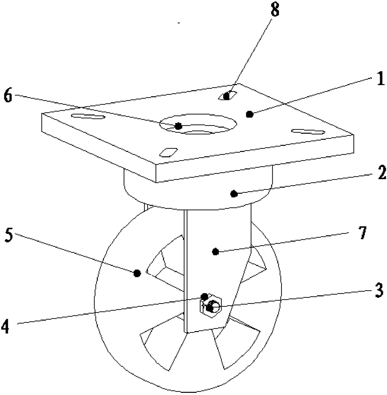 An intelligent follow-up universal wheel