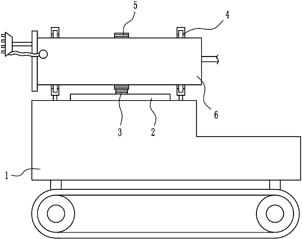 Dust removal device for bridge construction at night