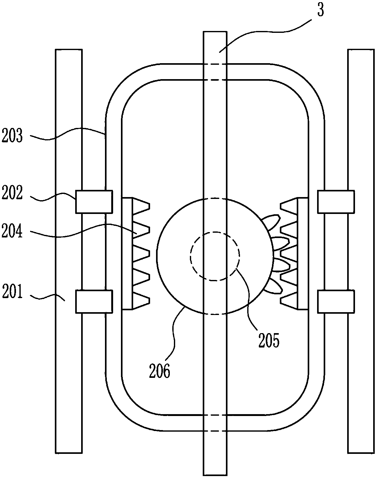 Dust removal device for bridge construction at night