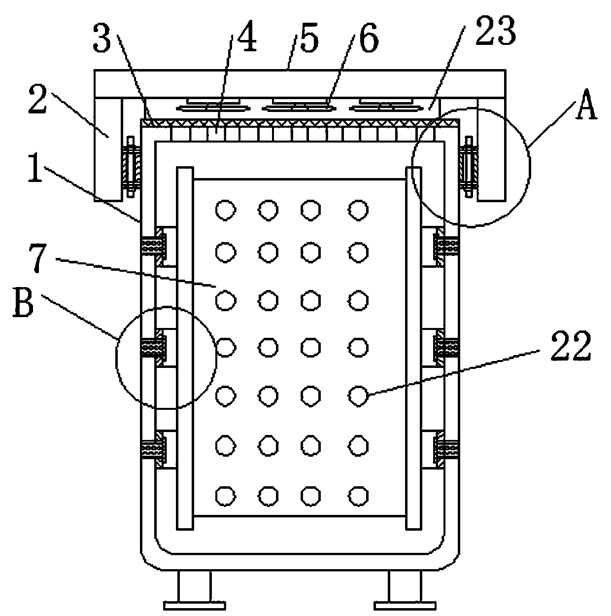 Rainproof heat dissipation power distribution cabinet