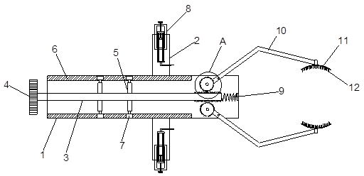 Clinical calculus removing device for hepatobiliary surgery