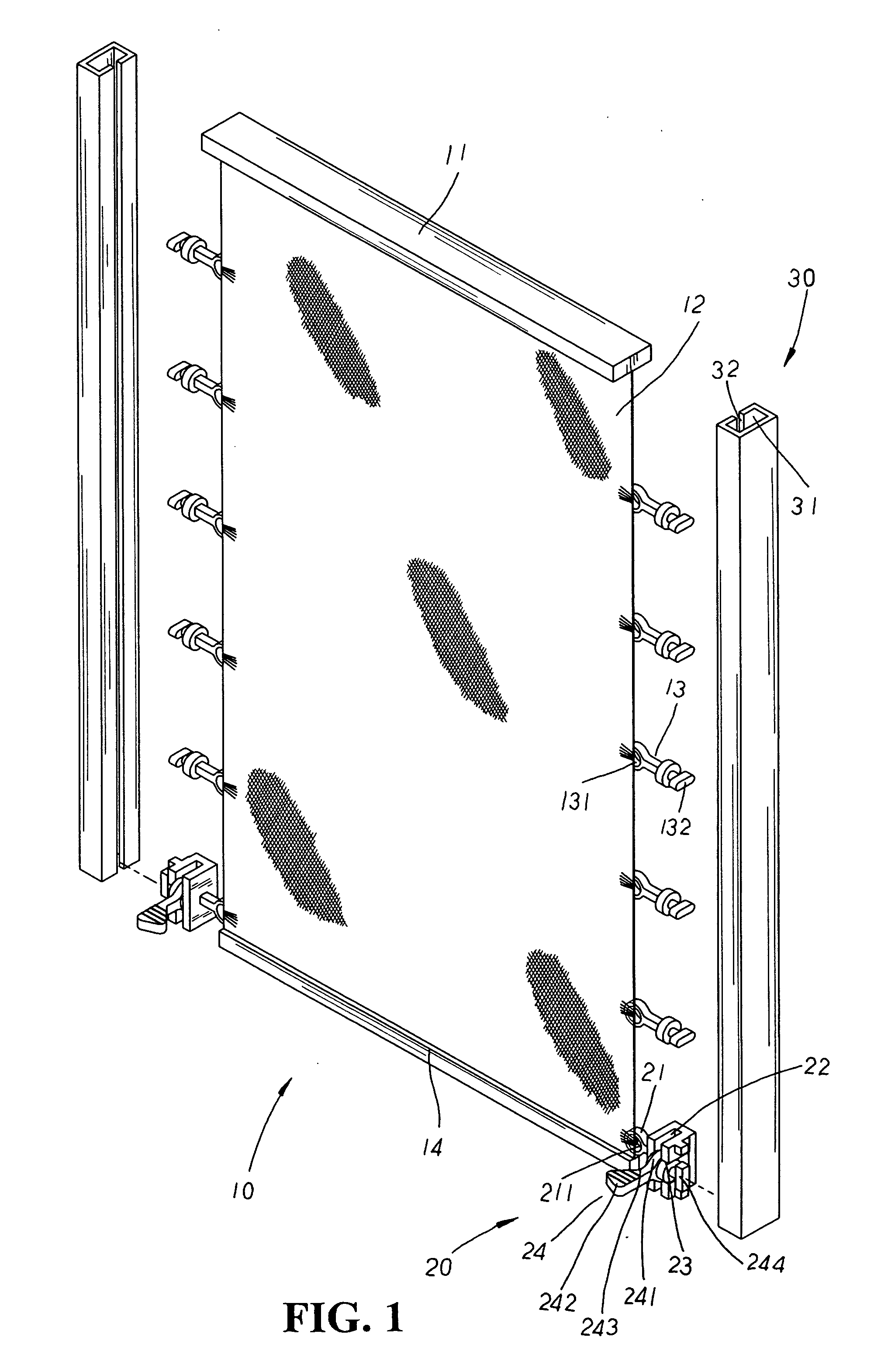 Cordless blind structure