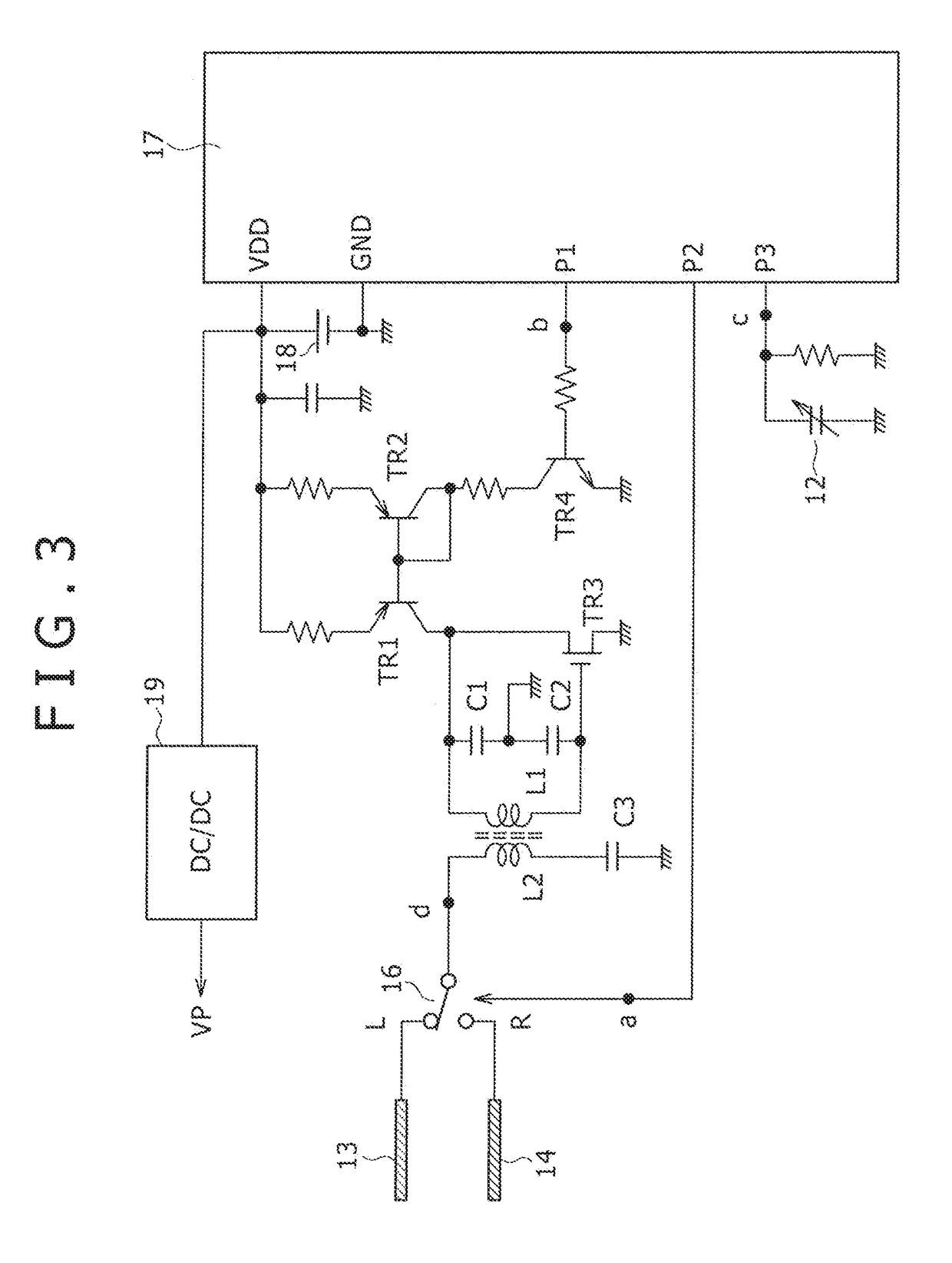 Position detecting device and position indicator thereof