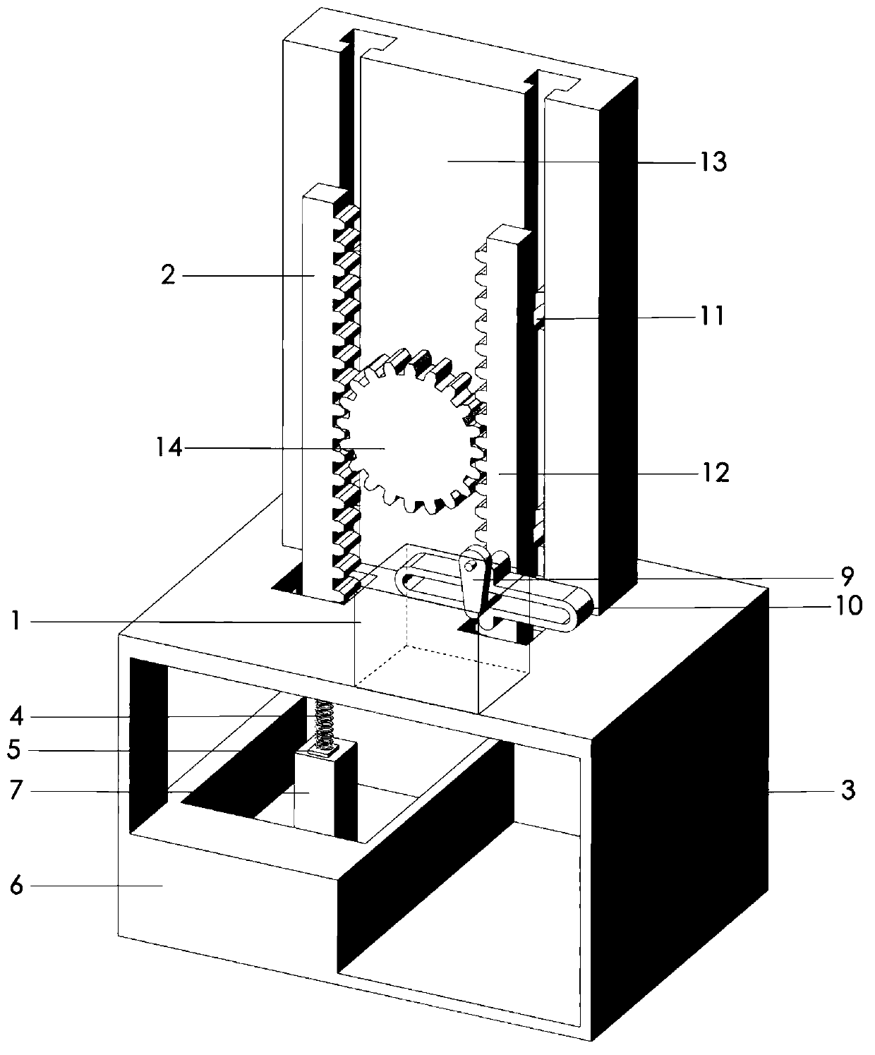Vertical cyclic load loading test device for oil tank pile foundation settlement test