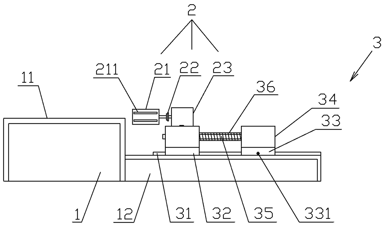 An animal experimental device for producing knee joint wear