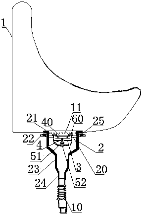 Stink isolating method and device adopting magnetic levitation flushing and draining closing for urinal