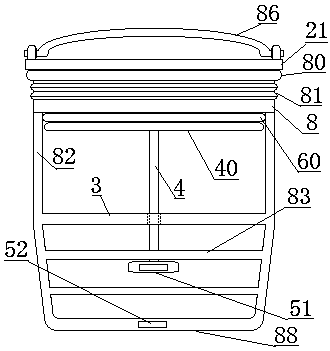 Stink isolating method and device adopting magnetic levitation flushing and draining closing for urinal