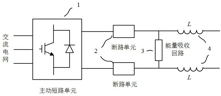 Initiative-short-circuit high-voltage direct-current circuit breaker