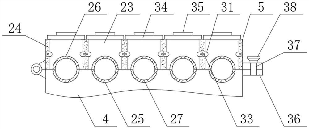 Assembly type indoor cable and wire mounting structure