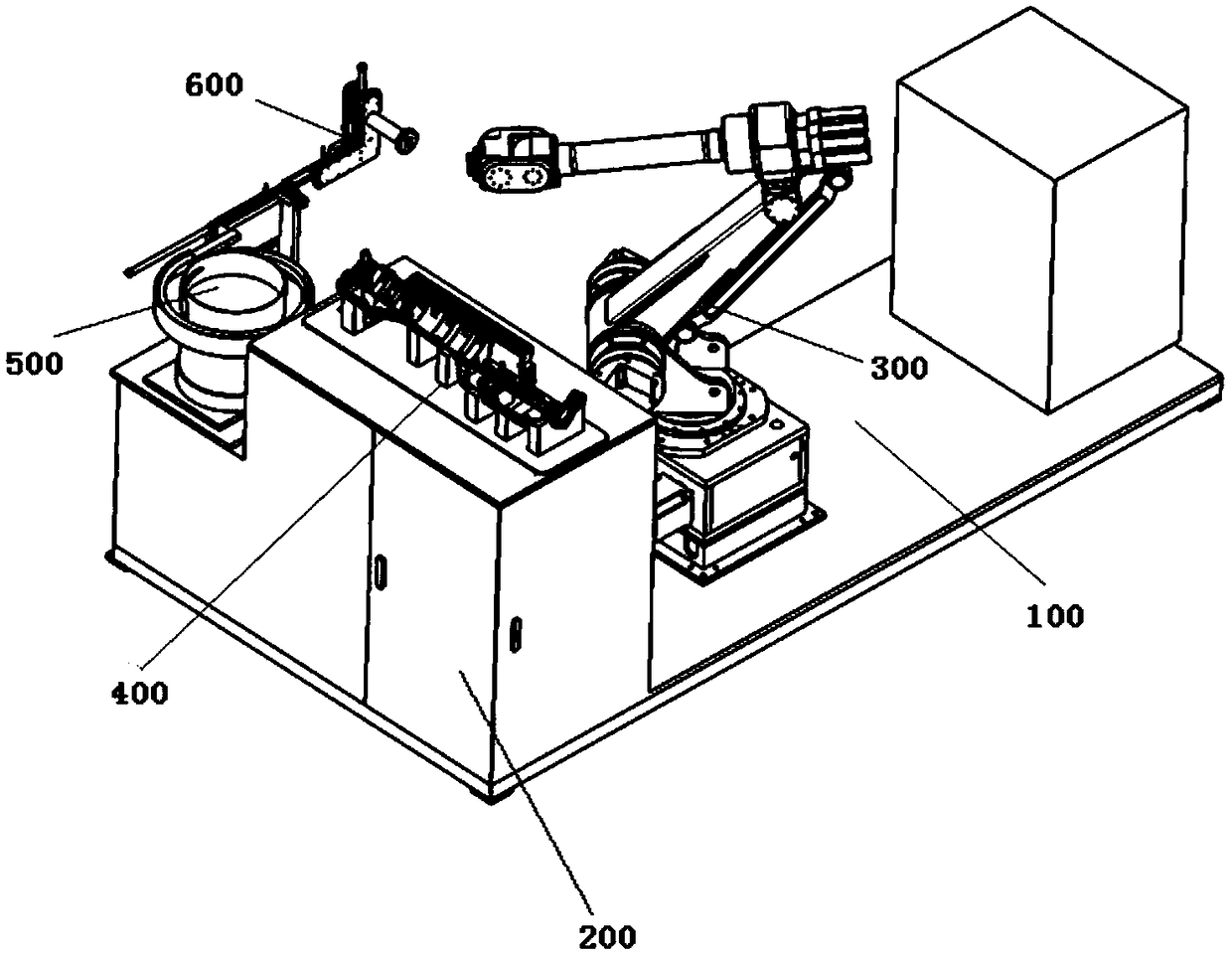 V-shaped buckle installing device