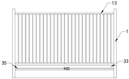 Suspended type automatic feeding and manure discharging environment-friendly pig cage