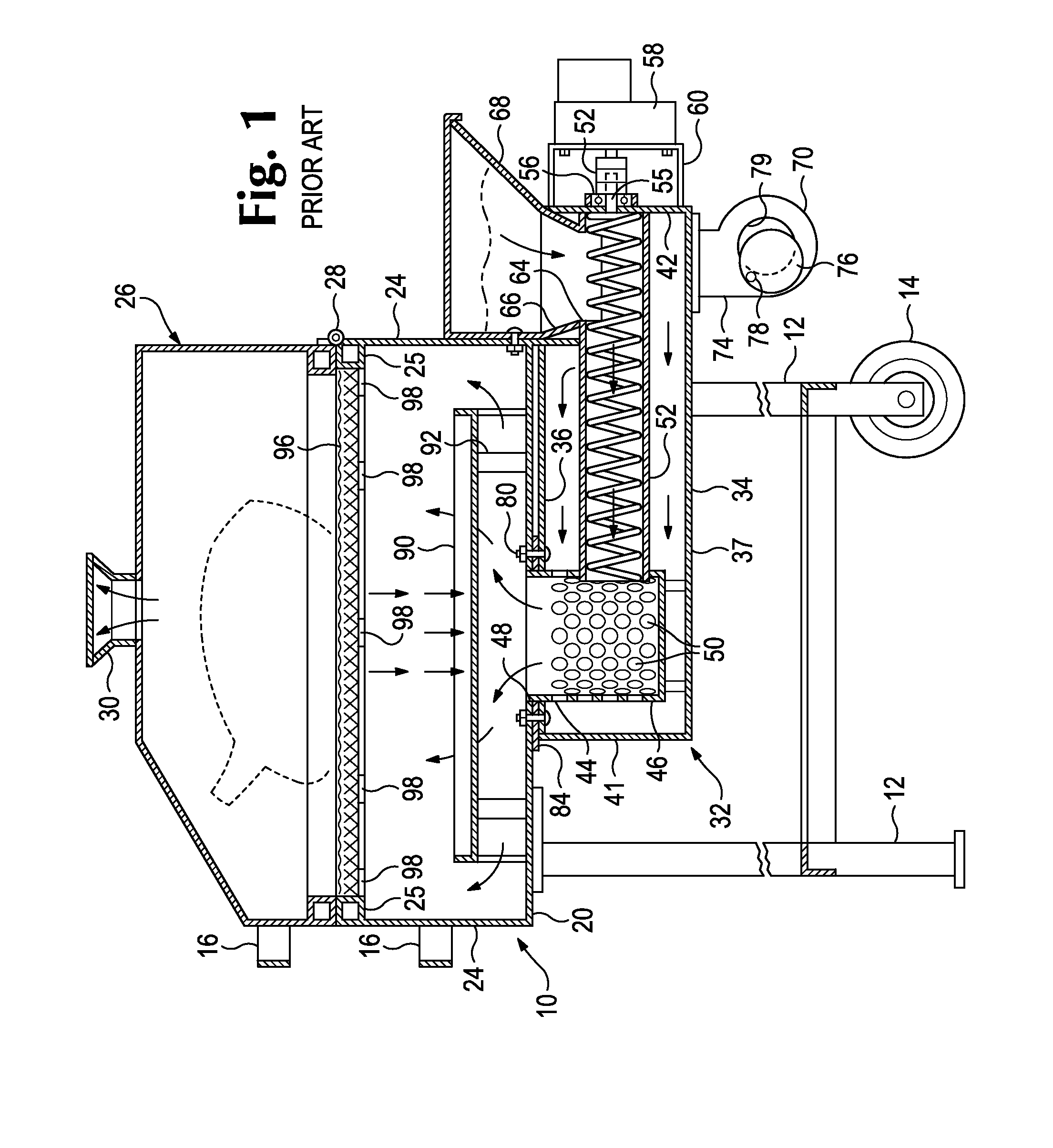 DC pellet burner assembly