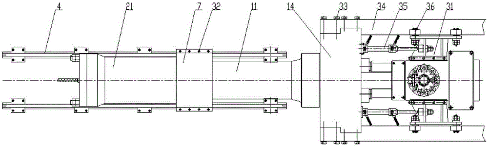 Supercharging system integrated steel pipe hydrostatic testing machine water-filling apparatus