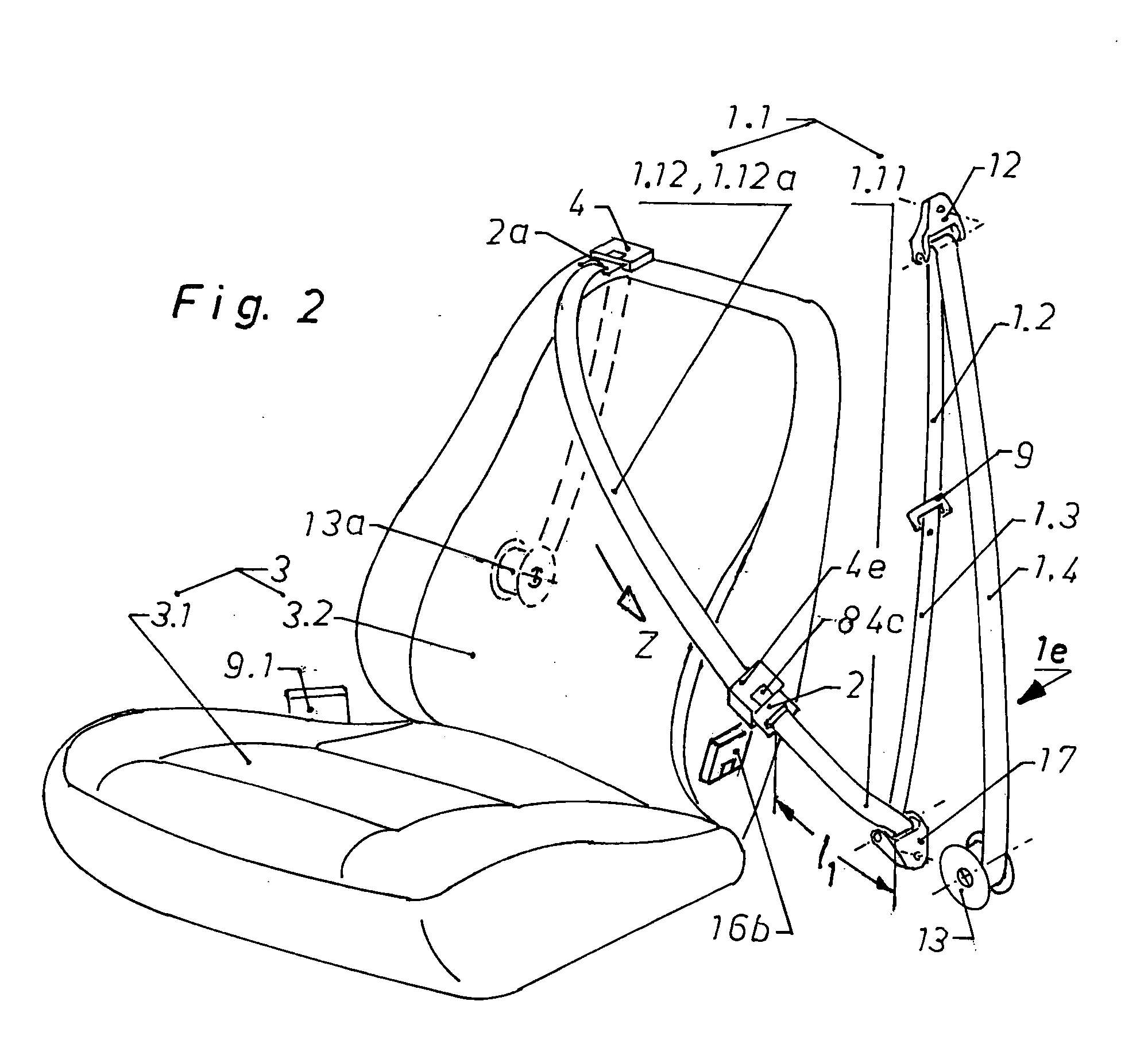 Multi-point seat belt