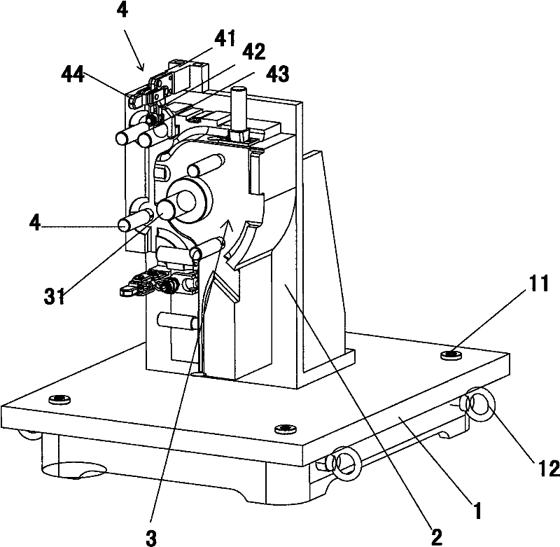 Detection tool for detecting automobile left support frame