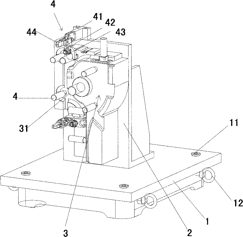 Detection tool for detecting automobile left support frame