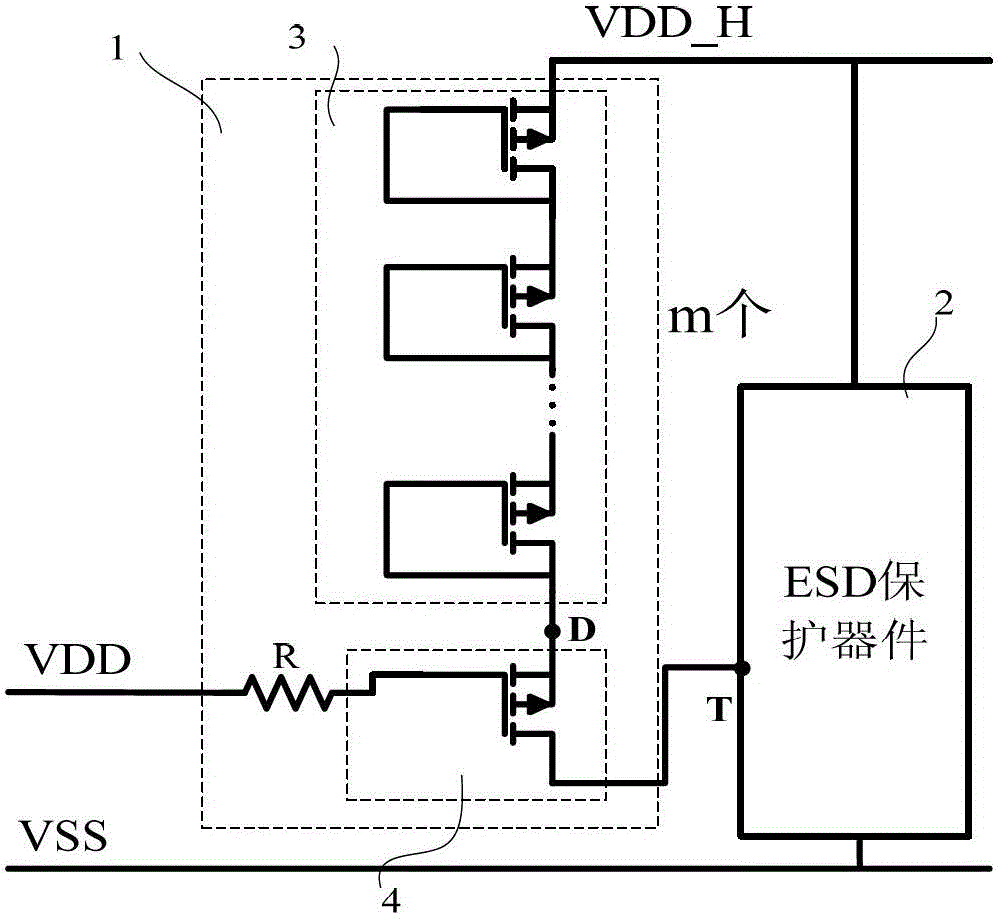 The Trigger Circuit Structure of IC Power Rail Antistatic Protection