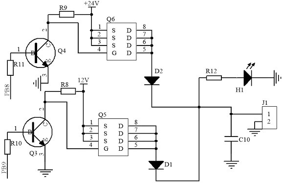 Automatic switching step-down circuit