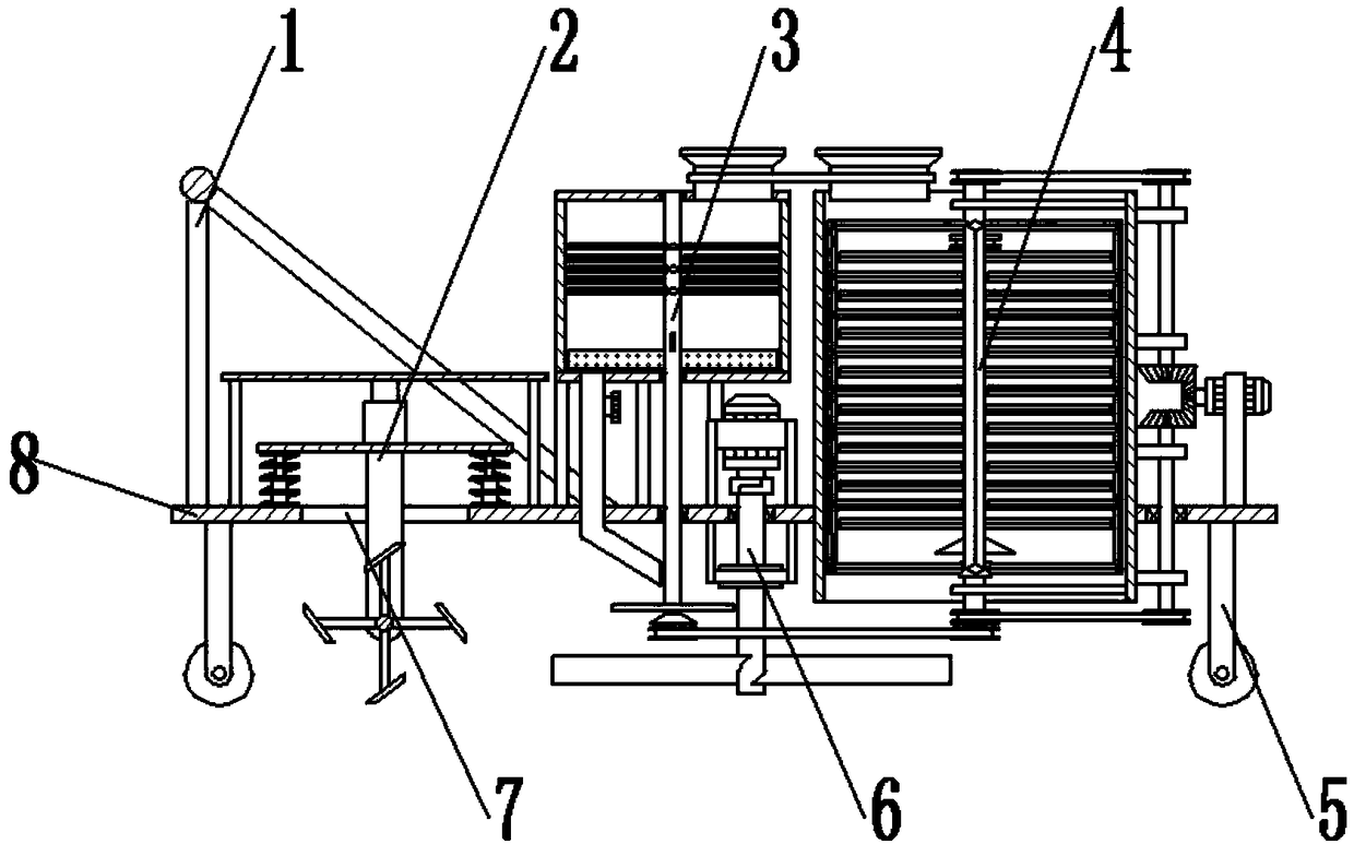 Environment protection equipment convenient for returning corn straw into field