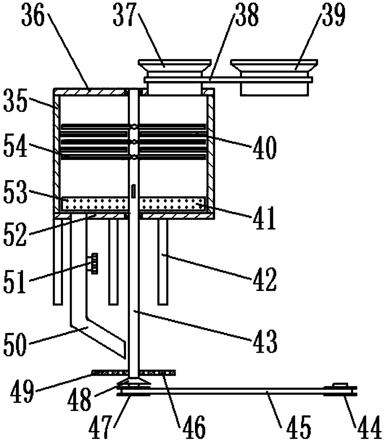 Environment protection equipment convenient for returning corn straw into field