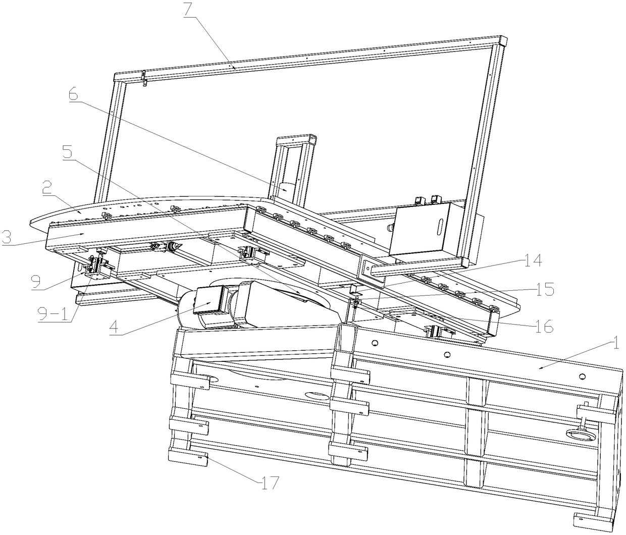 Rotatable working platform for fully automatic assembling line