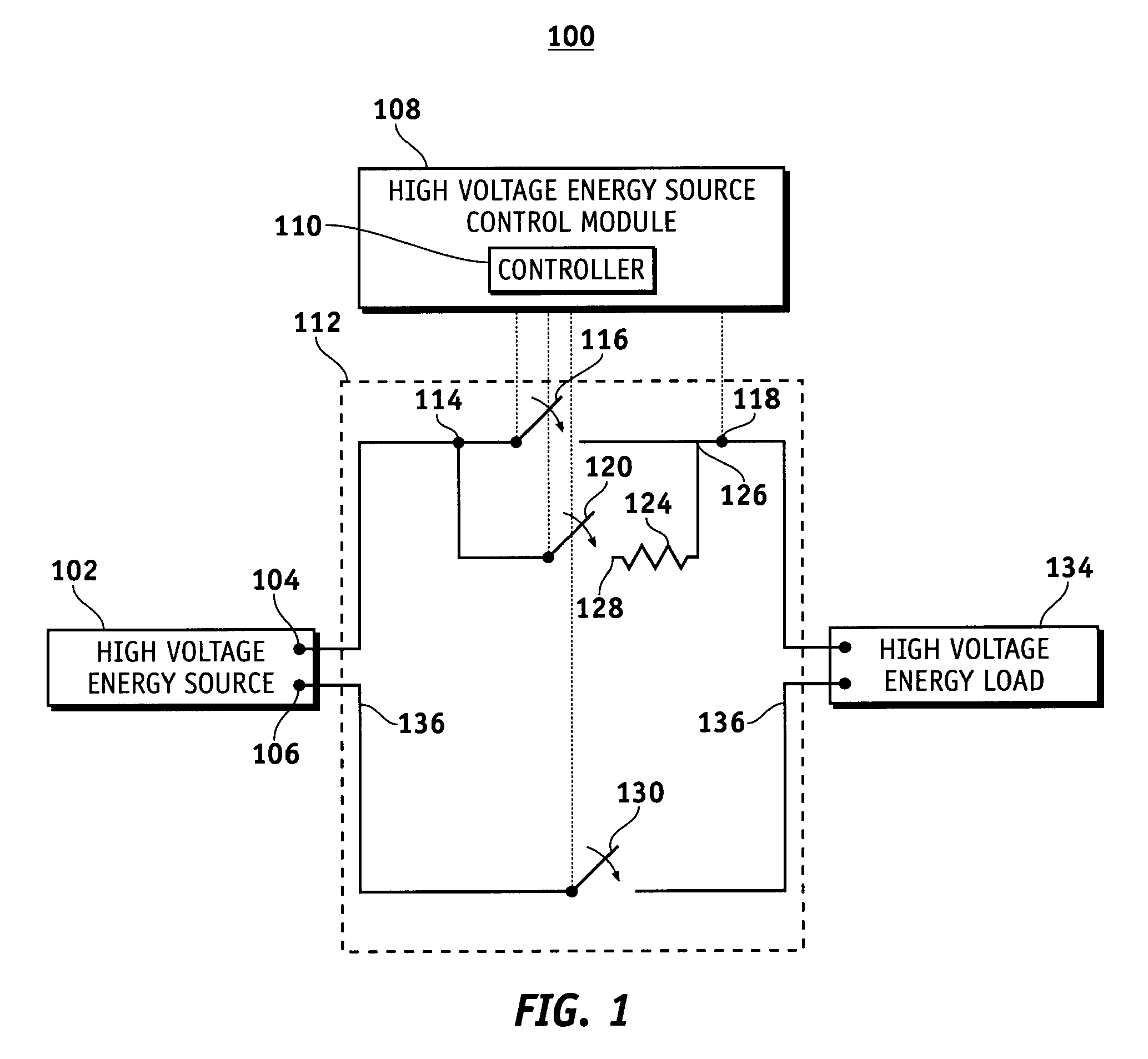 High voltage energy storage connection monitoring system and method