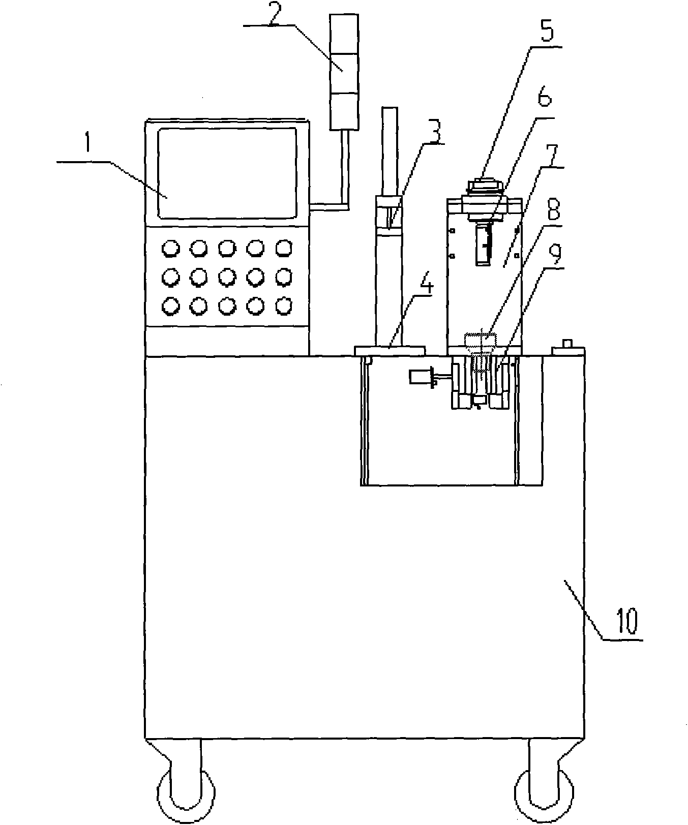 Steel ball number detecting machine