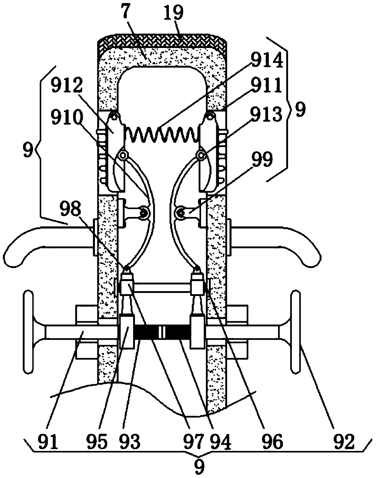 Large-caliber fruit glass can bottle body flushing equipment and method