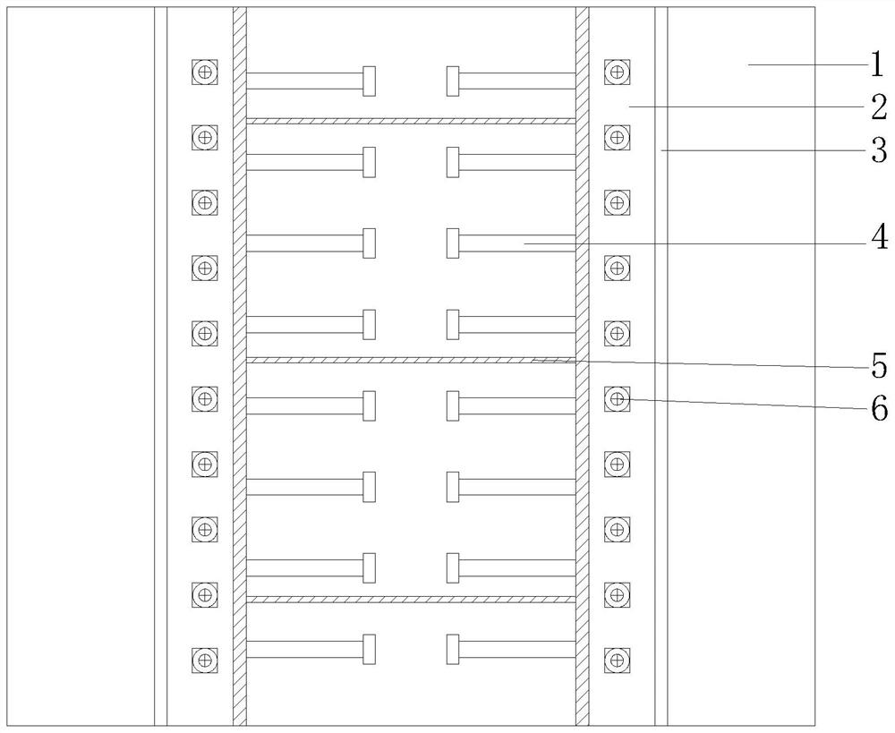 Composite bolting shear key structure