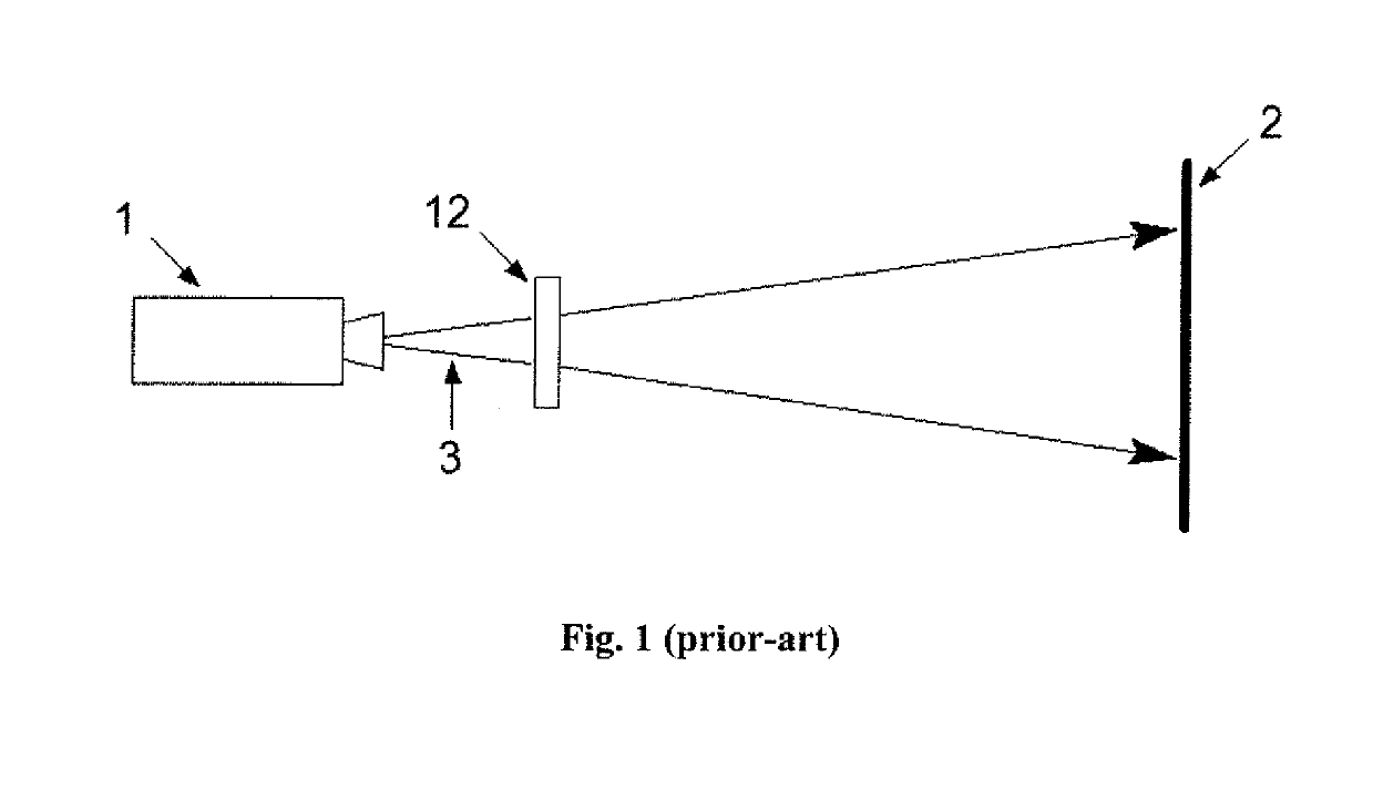 Stereoscopic three dimensional projection system with short throw ratio