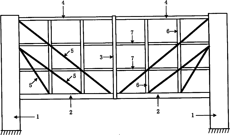 Cable-stayed multi-layer framework structure and construction control method thereof