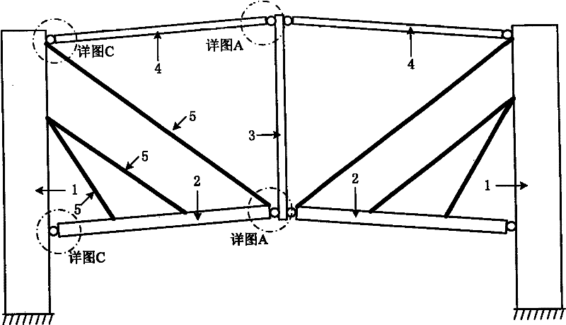 Cable-stayed multi-layer framework structure and construction control method thereof