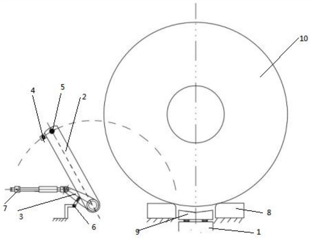 Steel coil width and temperature measuring device on walking beam and working method thereof