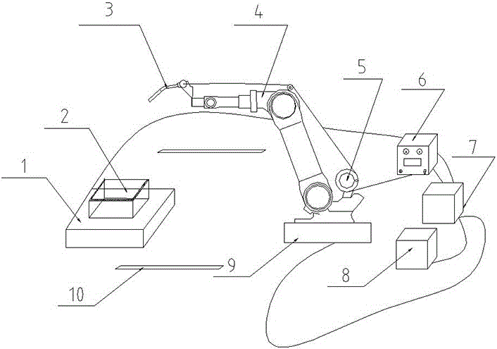 Robot welding equipment for barbecue oven