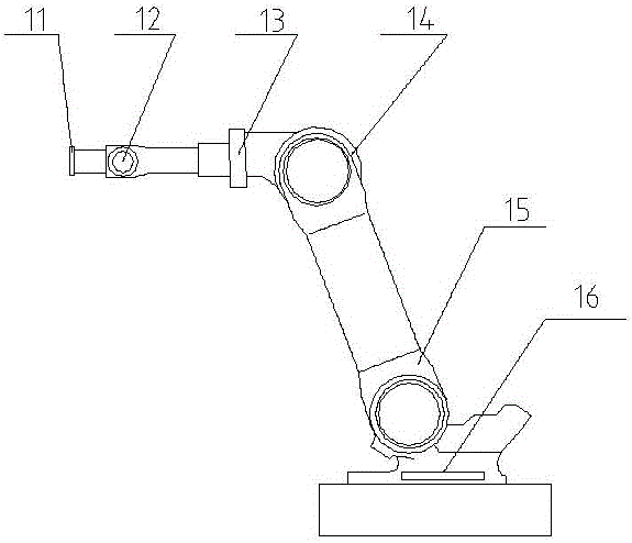 Robot welding equipment for barbecue oven