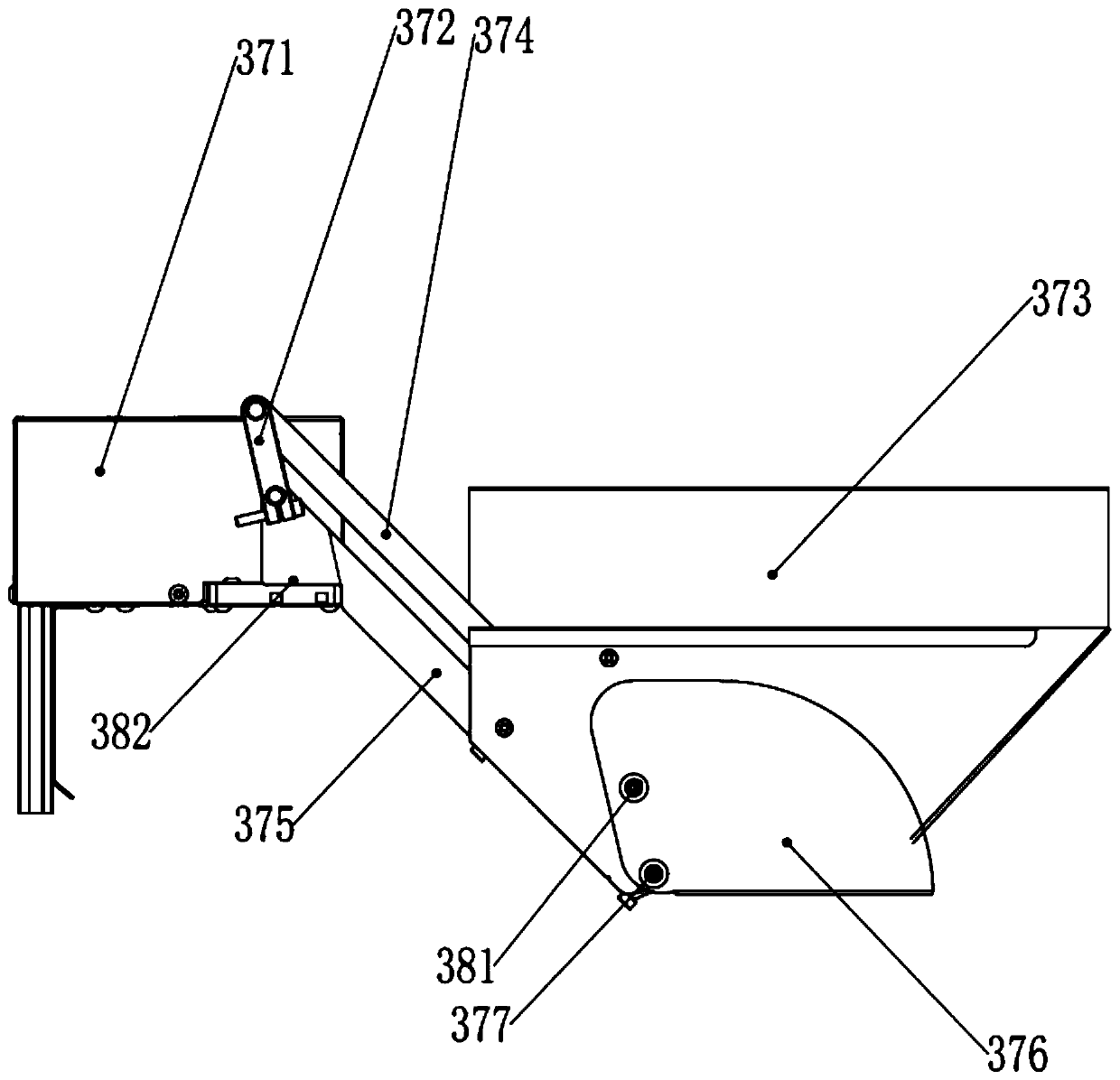 Noodle falling assembly and noodle cooking machine using same