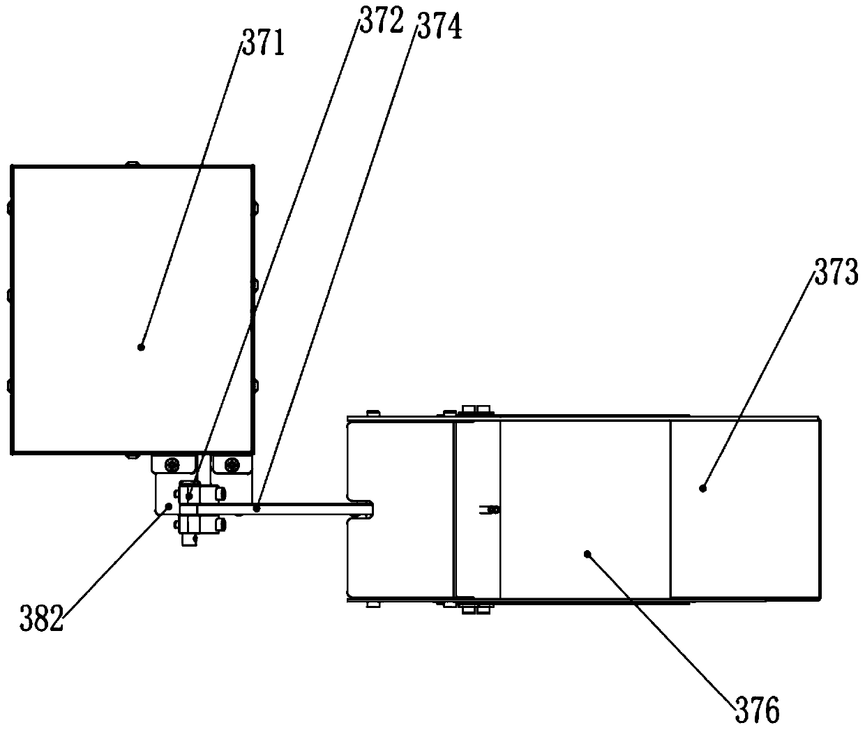 Noodle falling assembly and noodle cooking machine using same