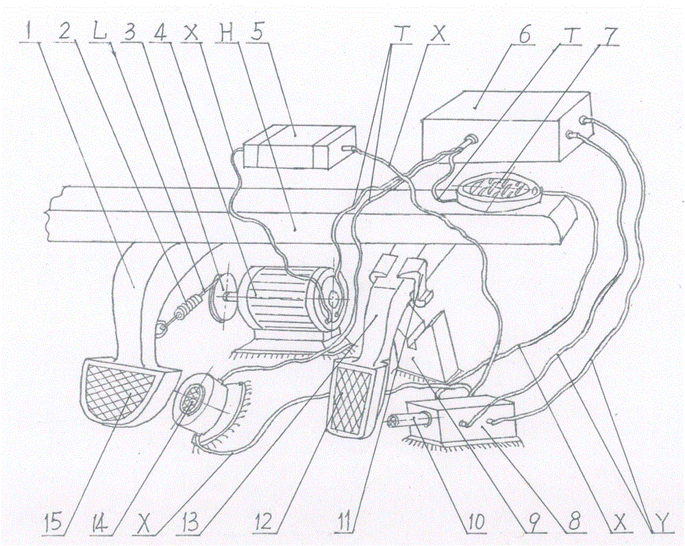 A safety braking device for anti-misstepping on the accelerator pedal of an automatic transmission car