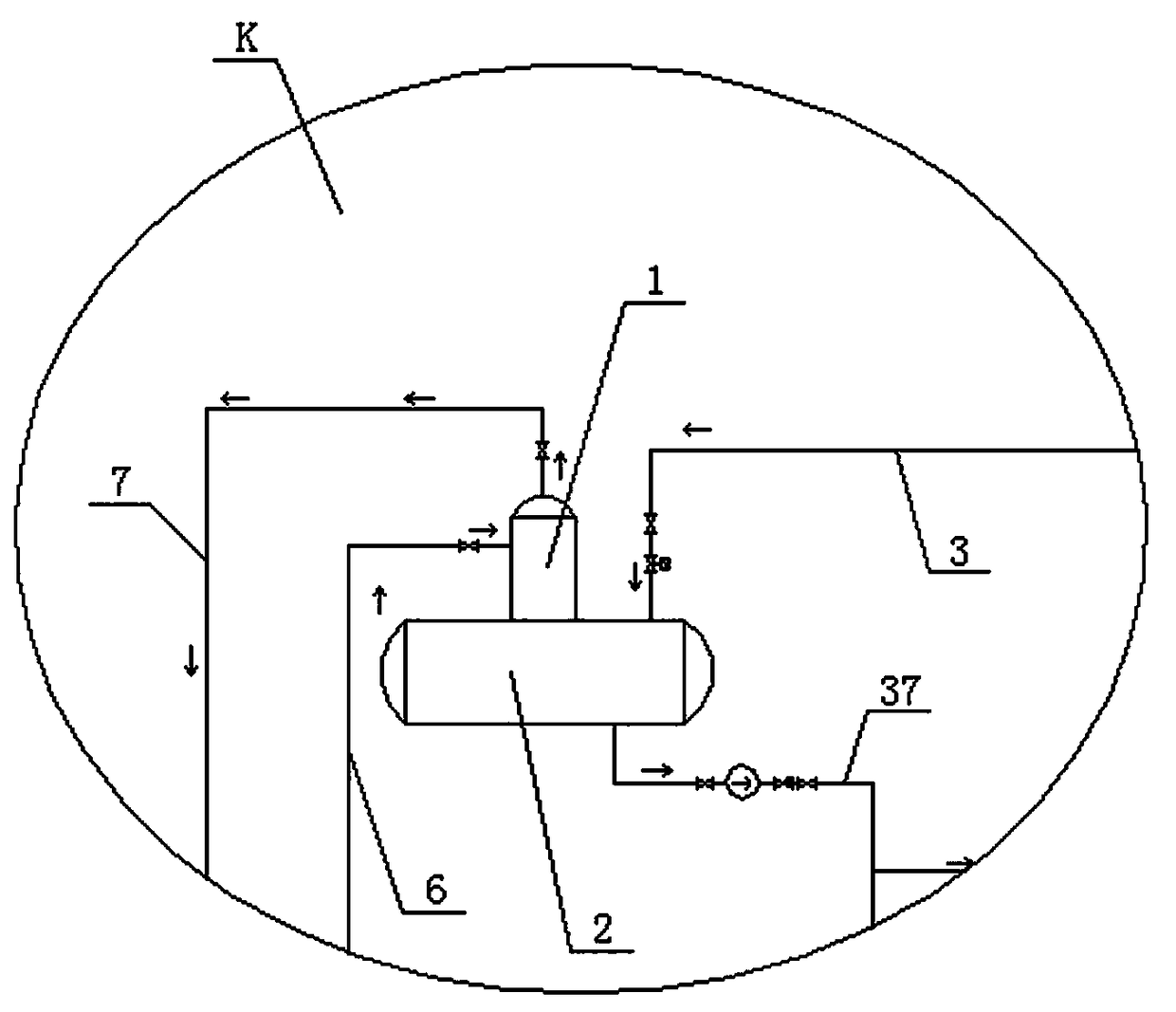 A steam supply system for a cigarette factory