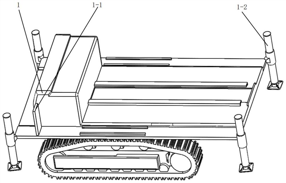 Crawler transportation type anchor support integrated equipment for coal mine tunnel