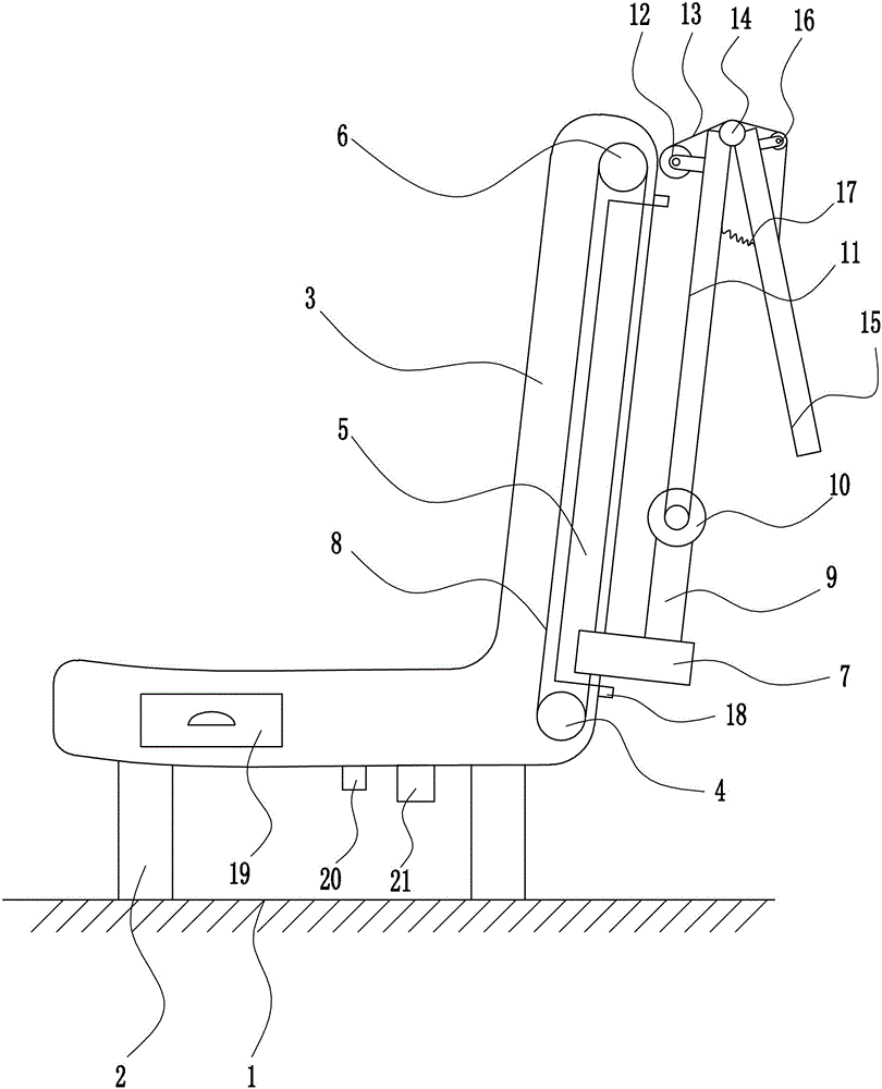 Sun-screening resting chair for intelligent municipal road