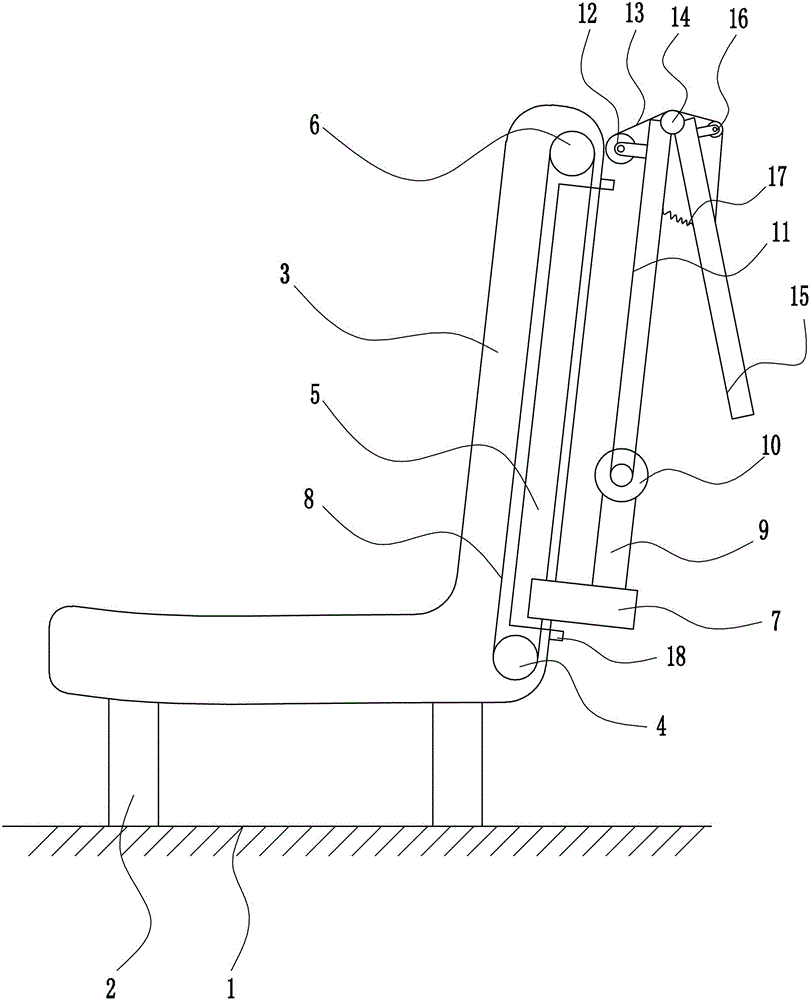 Sun-screening resting chair for intelligent municipal road