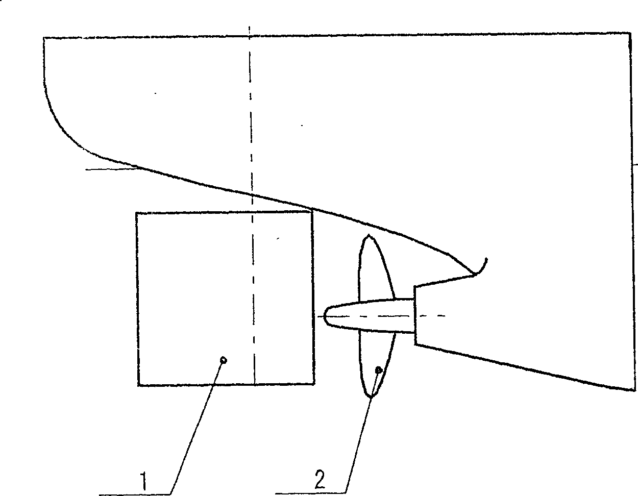 Speed-down method making boats and ships brake by using rudder blades