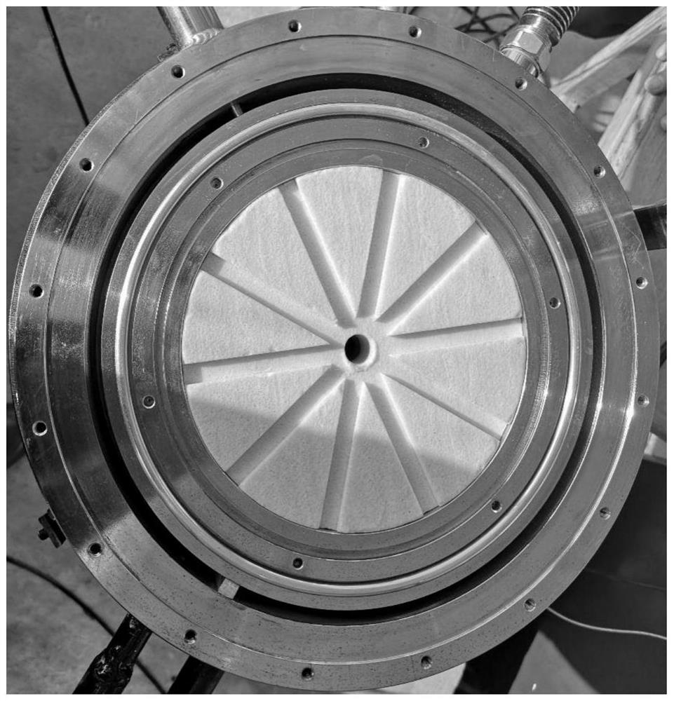 Test system and method for realizing performance simulation test of high-temperature metal sealing ring