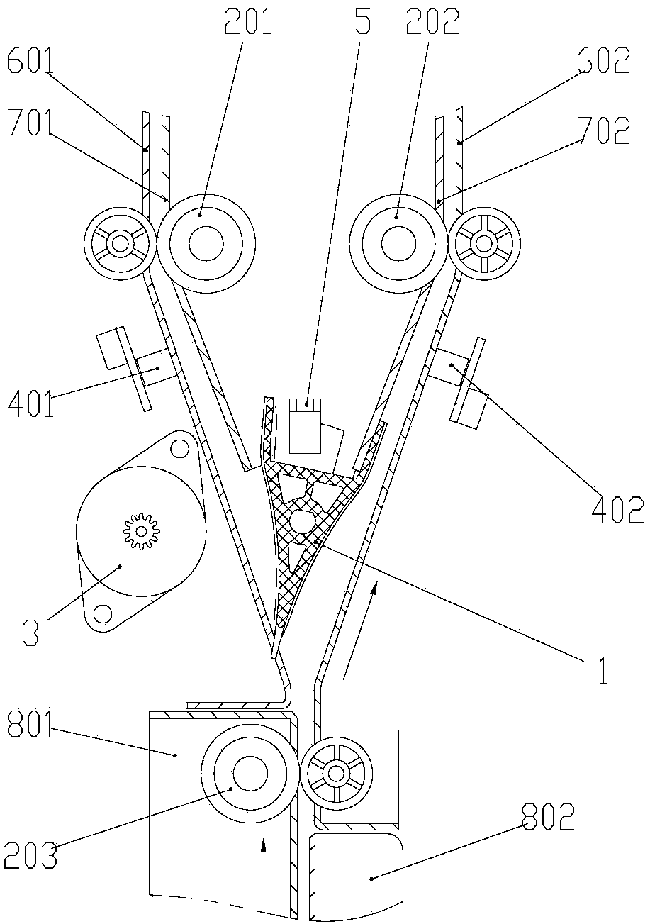 Swing bill sorting device and bill processing equipment