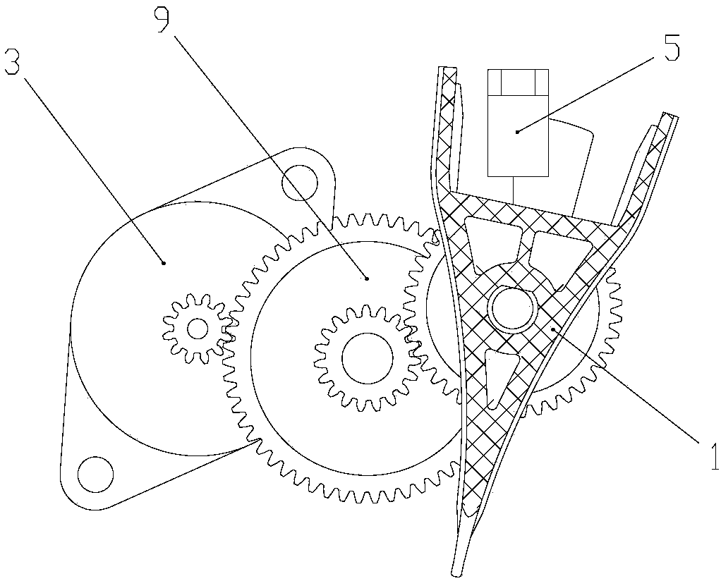 Swing bill sorting device and bill processing equipment