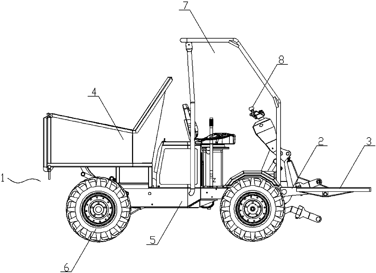 Fruit garden carrier vehicle